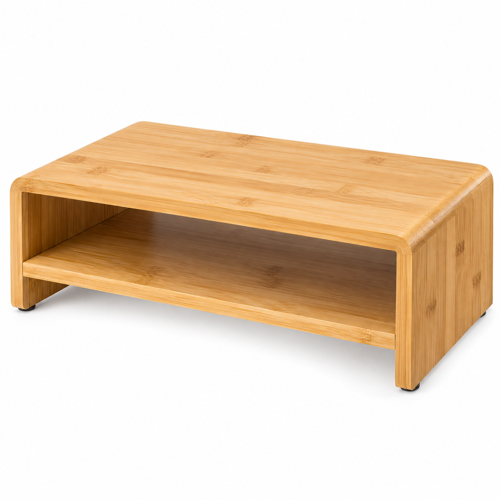 Bamboo Desktop Riser Shelf