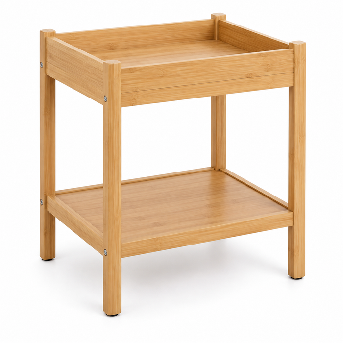 Two-Tier Bedside Storage Shelf