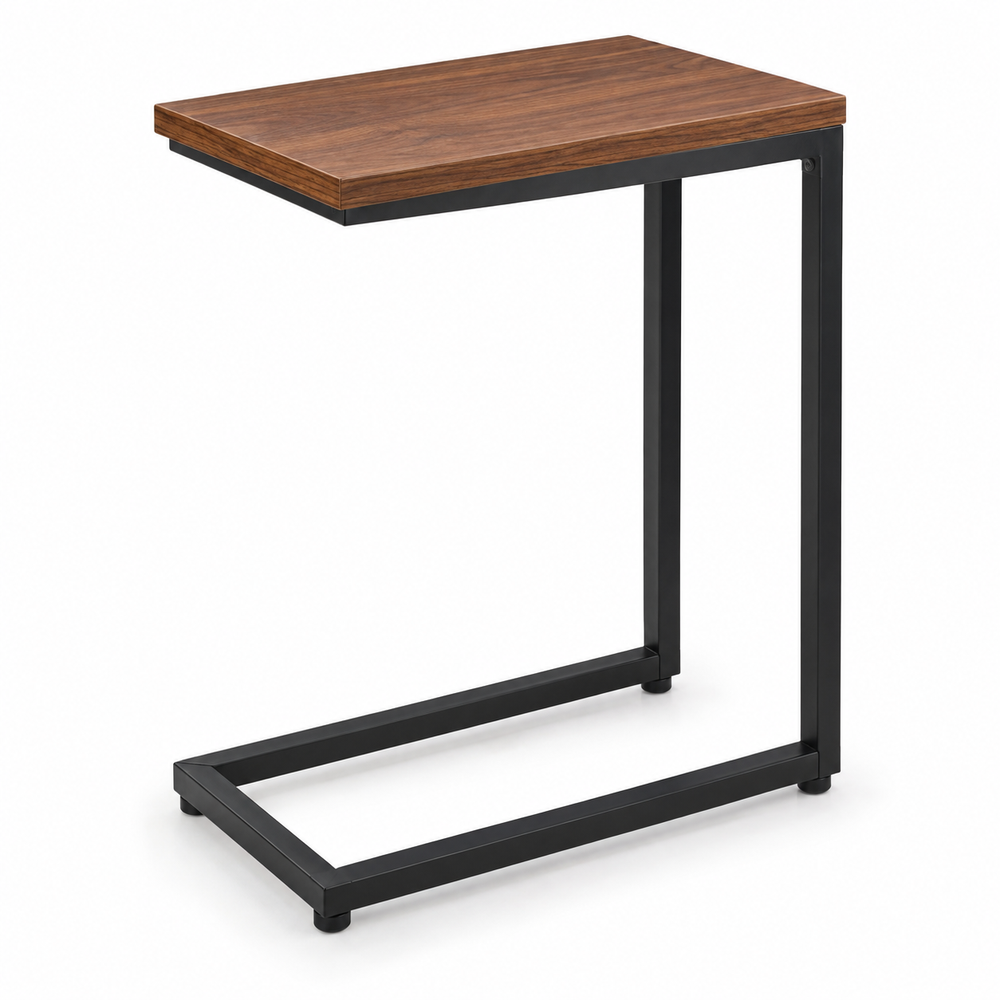 Compact C-Shaped Side Table